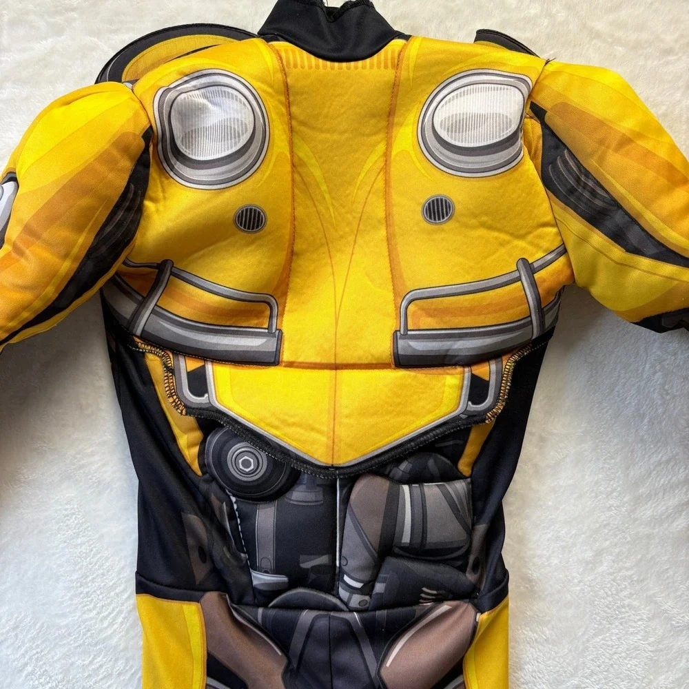 Disguise Transformers Bumblebee Costume Jumpsuit Kids Size S P 4-6 - Picture 8 of 15